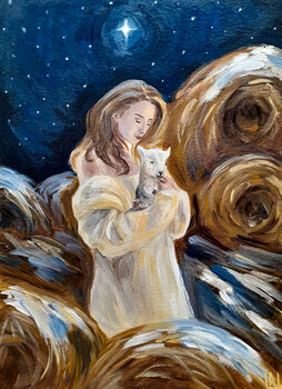 On the night of Cristmas Oleksandra Lebiedienkova