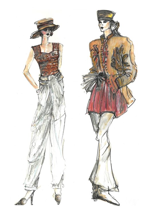 Fashionillustration Scheherazade Patricia Armbruster