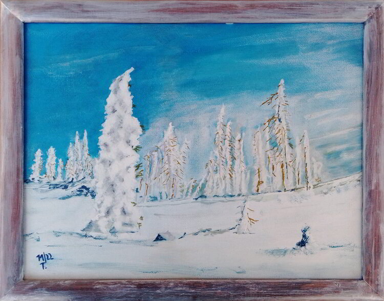 Winterlandschaft am Rachel Anton Wallisch