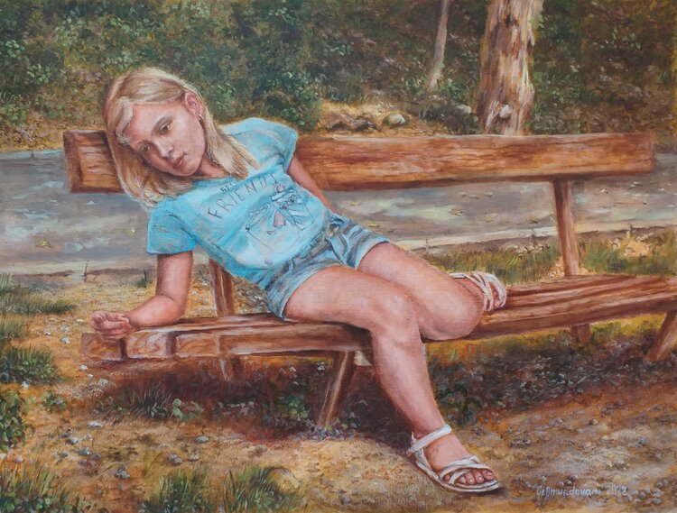 Tired model, author's replica. Nadezhda Gellmundova