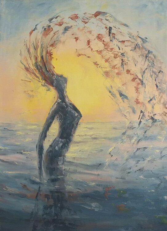 Serenity of the soul, oil painting. Nadezhda Gellmundova