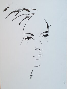 portrait graphique 1 Monique François / Moma