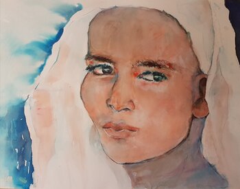 Jeune indien en deuil Monique François / Moma