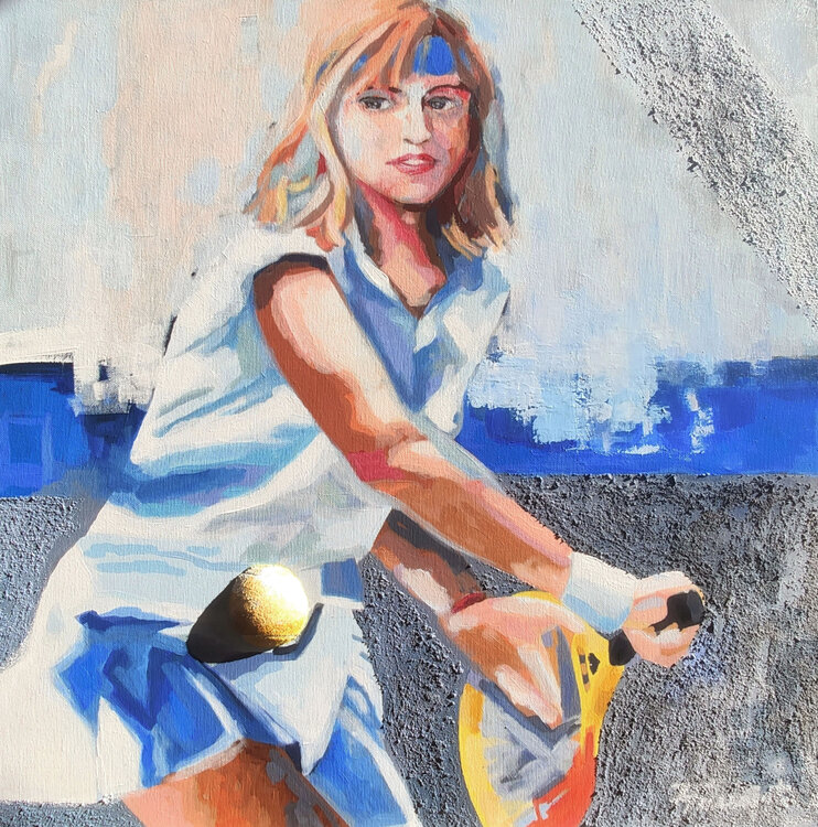 Tennis girl Zezinha Farrajota
