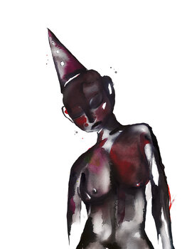 The naked Clown Iris van Dijck