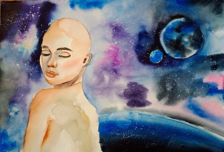 Girl in Galaxy Marina Jakubovská