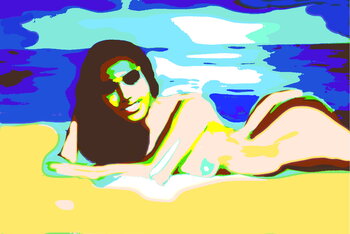 Girl on the Beach Reinhard Brand
