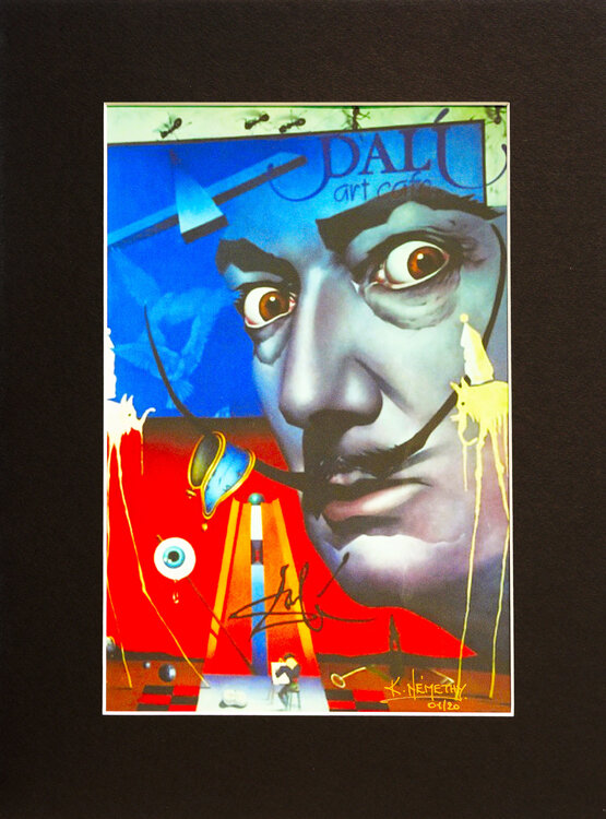 Dali art Cafe surreal mit Passepartout Katalin Nemethy