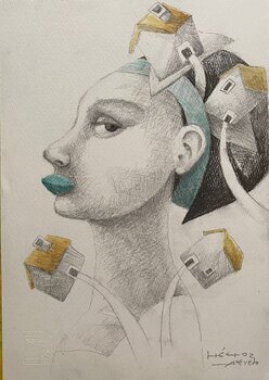 Portrait of woman III Hector Acevedo