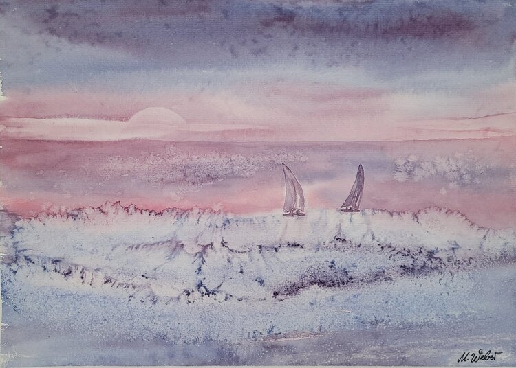 Sonnenuntergang am Meer Margitta Weber