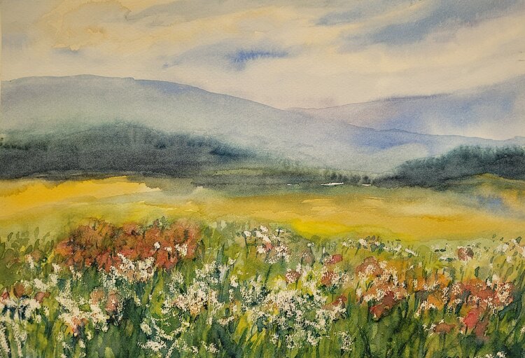 Warme Sommerlandschaft Margitta Weber