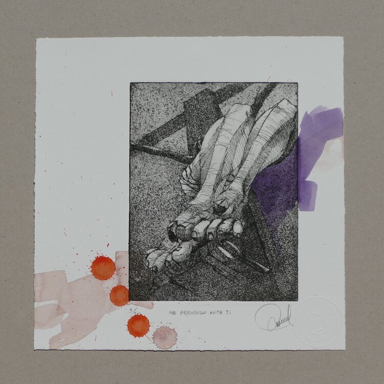 ME ARRODILLO ANTE TI, de la serie Jesucristo. Carlos Pascual