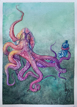 Contemporary octopus Boris Valkov