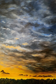 Drama in Blue and Gold Sann René Glaza