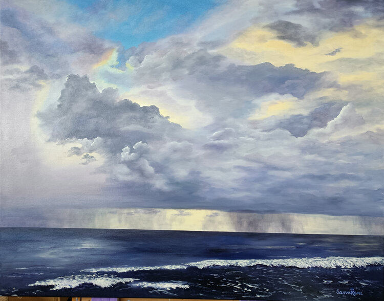 Spring Storms Over the Sea Sann René Glaza