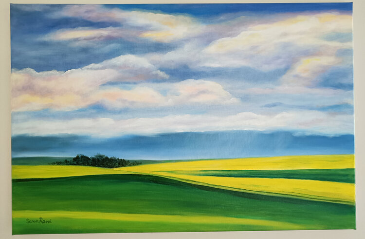 Spring Farm Fields in France Sann René Glaza