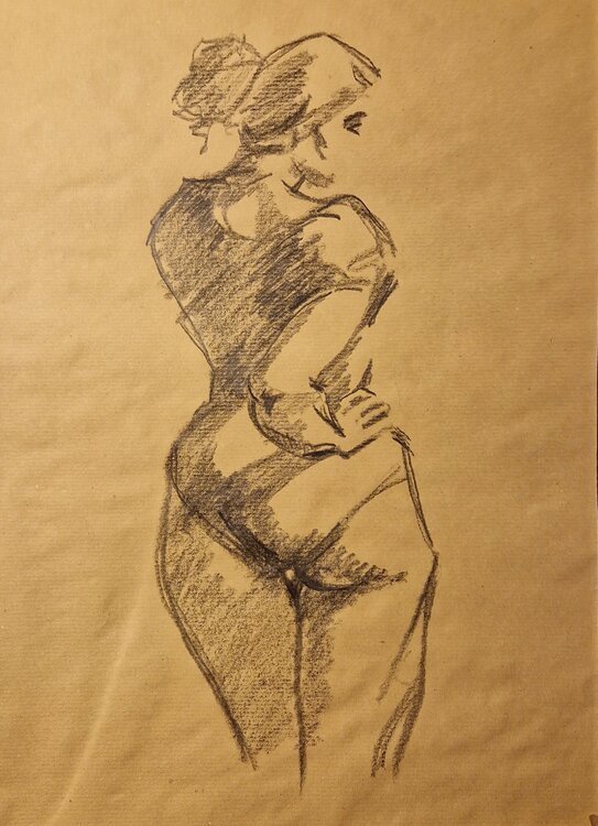 Figura femminile di spalle Vito Marzo
