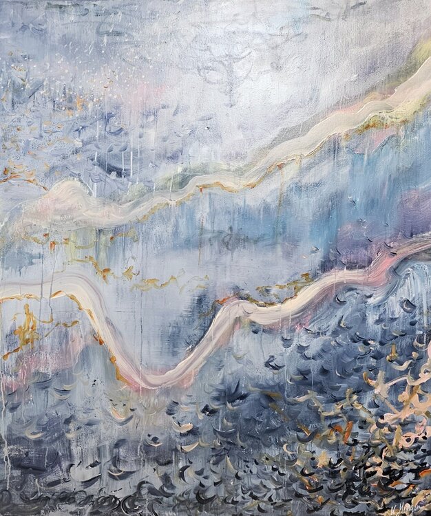 OCEAN'S ENTRY no.1 + no.2 (Zwei Leinwände!) Katrin Mengen