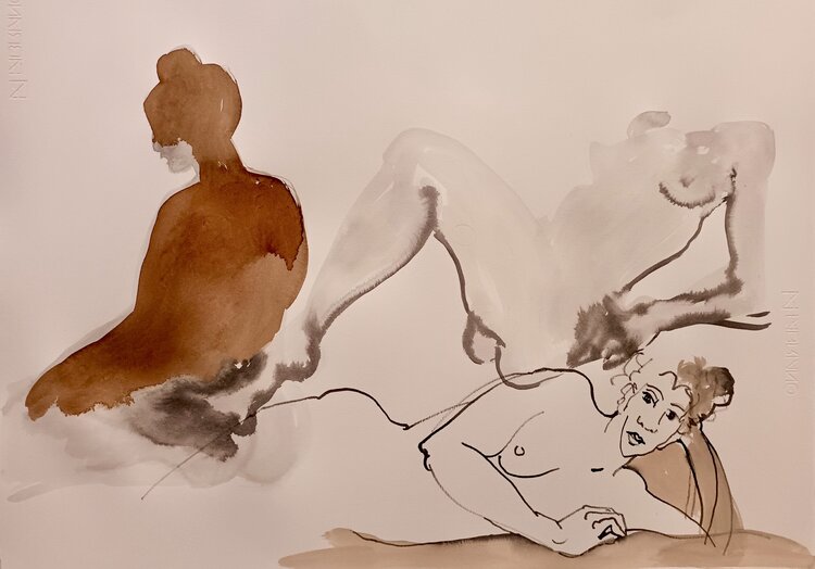 Sur la Plage Nicola POWYS