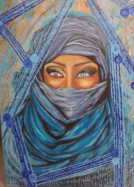 La Femme berbère Touareg Lilas Major