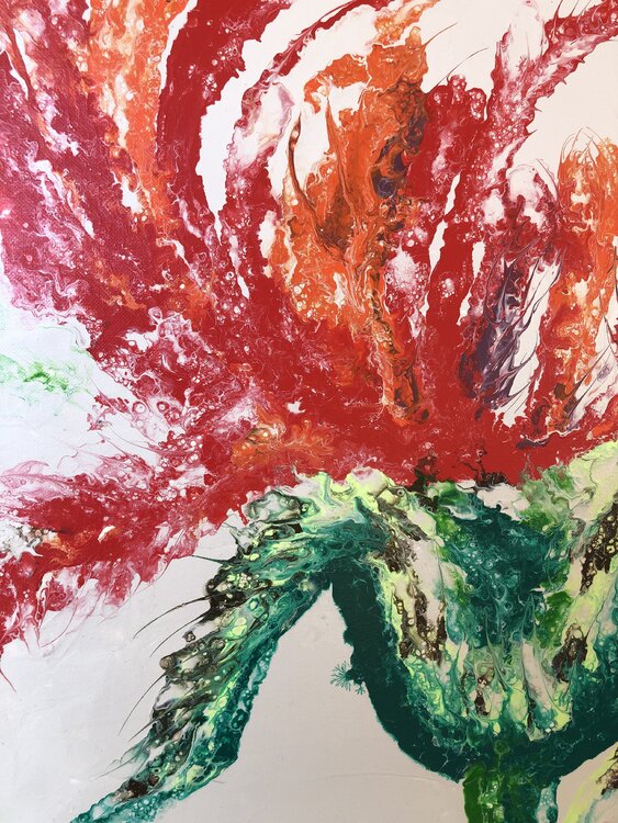 Tango von Kseniia Turik (2022) : Gemälde Acryl, Lack auf Leinwand ...