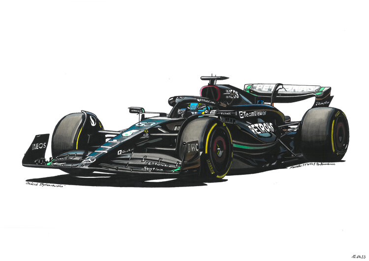 Mercedes F1 W14 E Performance Jakub Bytniewski