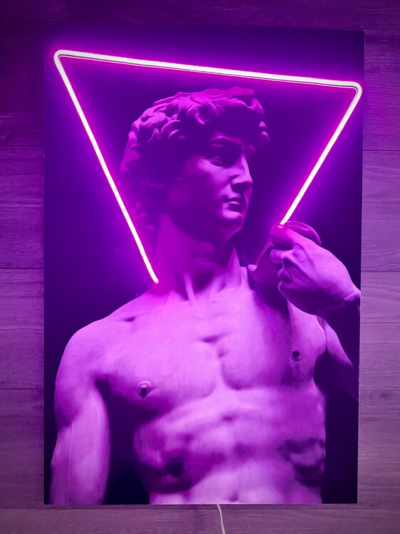 LEDMansion - David Triangle Led Wall Art Alessandro Sbrana