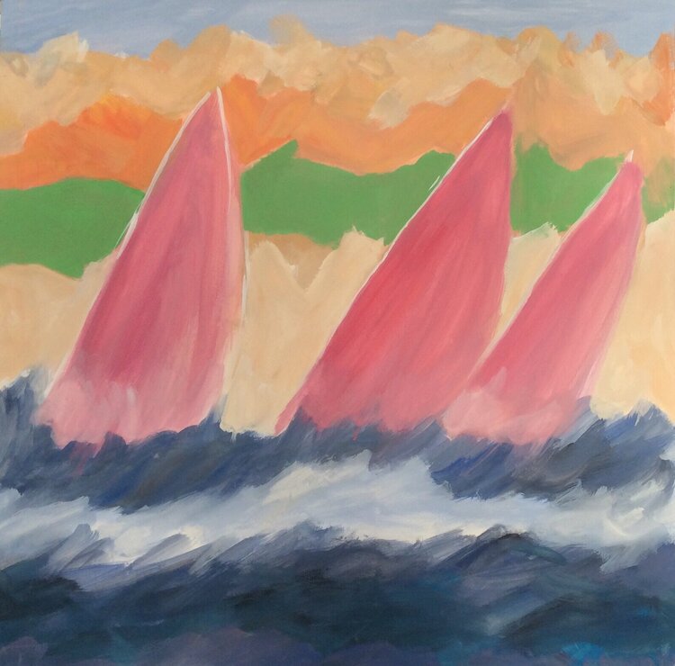 Les voiles roses Gwenaël de Villeneuve