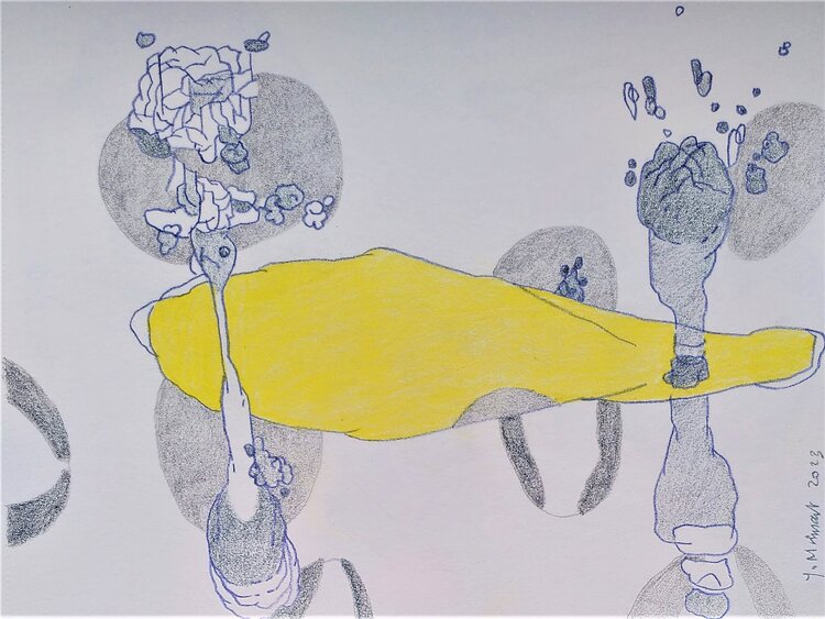 scène jaune yves minssart