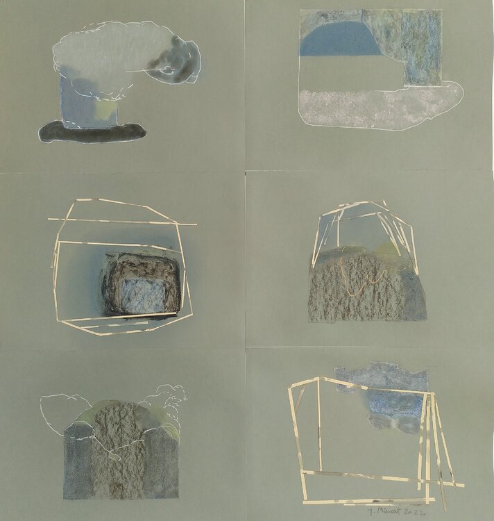 série sur fond gris yves minssart