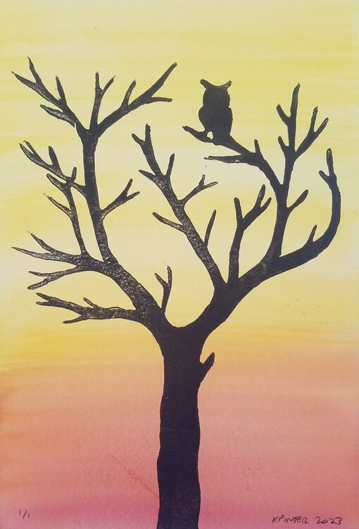Owl on a tree (v2) Karin Pinter