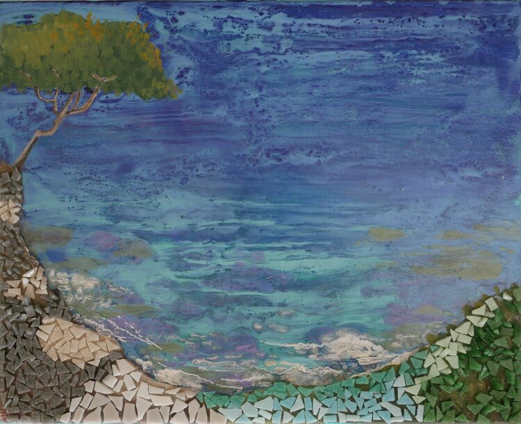 Mosaique méditerranéenne Tiphaine de Tarlé