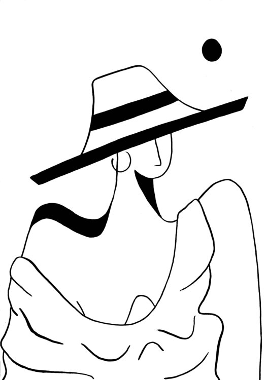 Femme au chapeau Aurélie Prestigiacomo