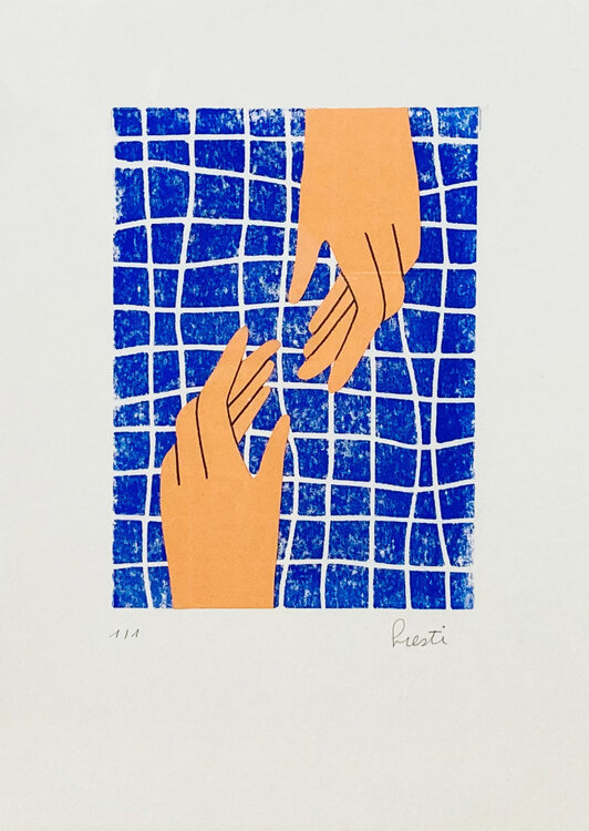 Bleu piscine I Aurélie Prestigiacomo