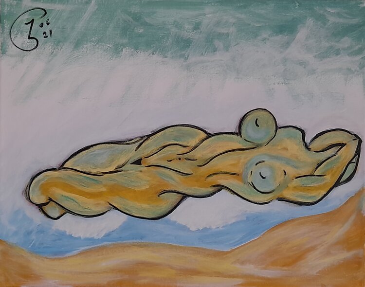 CUERPO DESNUDO EN LA ARENA José GARCIA