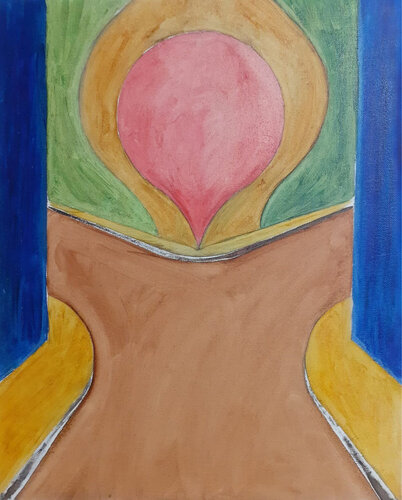 Indiff. 2 von Gianni Mameli (2014) Gemälde Öl auf Holz balthasart