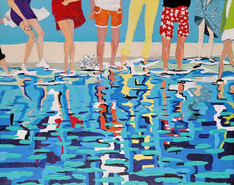 Mer du Nord. 18 degrés. Randonnée à gué. Kathrin Flöge