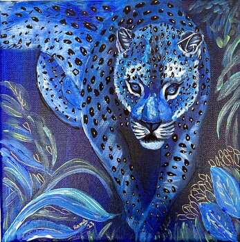 Panthère Indien bleue 