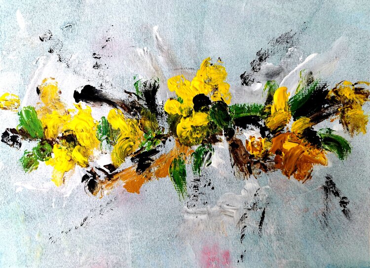 Floral Gelb Dieter Becker
