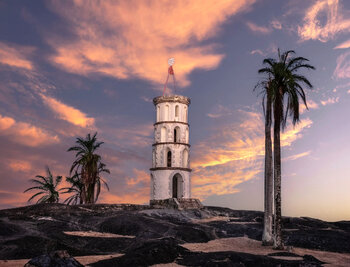 La tour Dreyfus à la Pointe des roches à Kourou Svetlana Broui