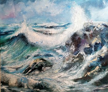 The boys play on the rocks. Tatsiana Savich