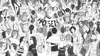 Detail of "Die Toten Hosen in concert" Marisol Rossi