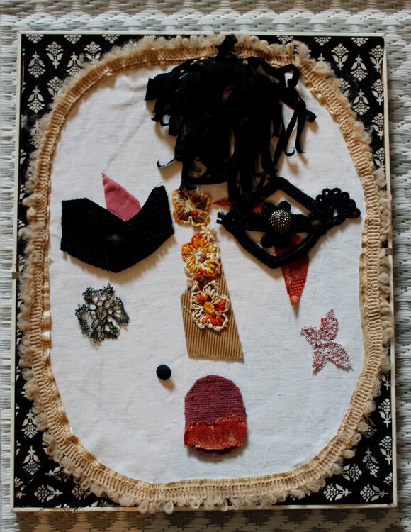 clown textile art Olesya Rosani