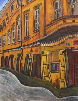 Rytirska Gasse in Prag hinter dem Markt Hans Von Lohnsburg