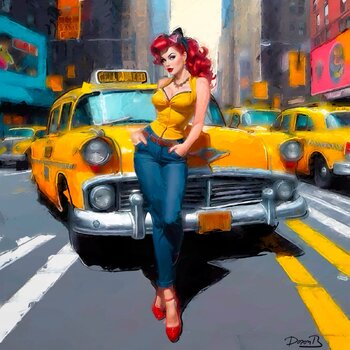 The beauty and the yellow taxi Doron B