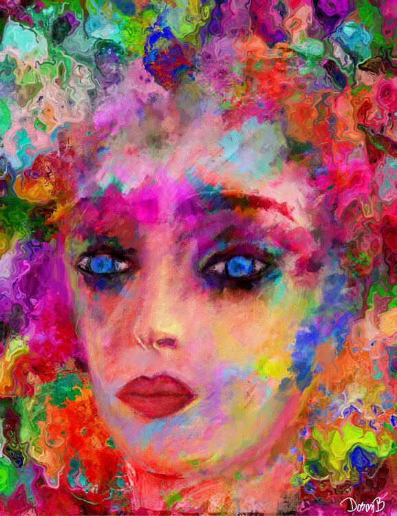 Colorful beauty with blue eyes Doron B