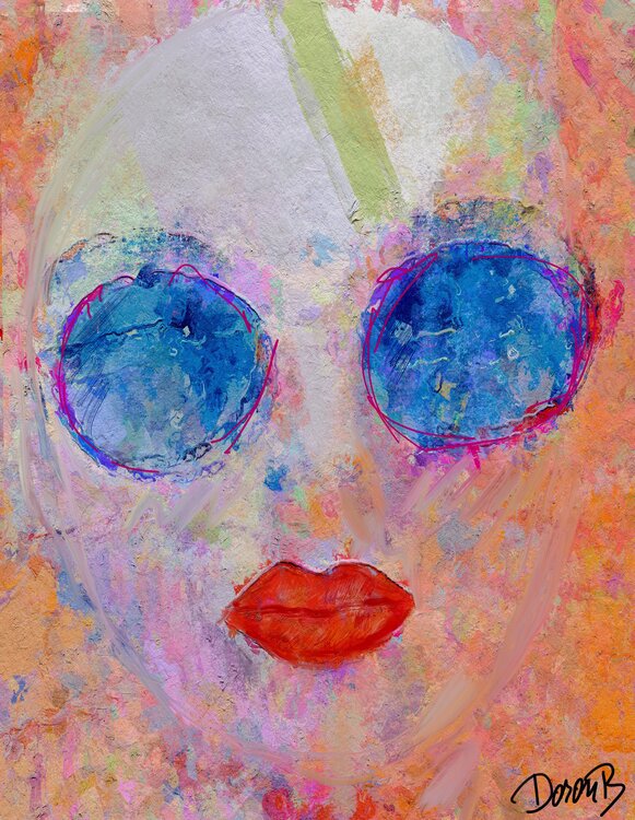 Fille au lunettes bleues Doron B