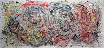 Abstrakt silber, rings Jasna Milosavac