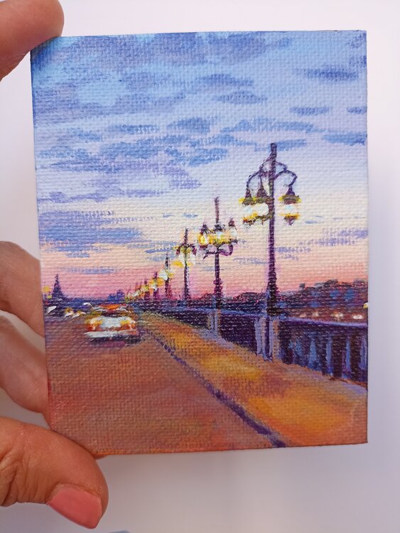 Couché de soleil à Paris Karen Martin