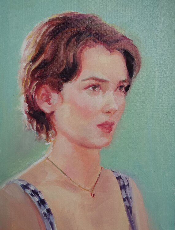Portrait à l'huile #4 Karen Martin